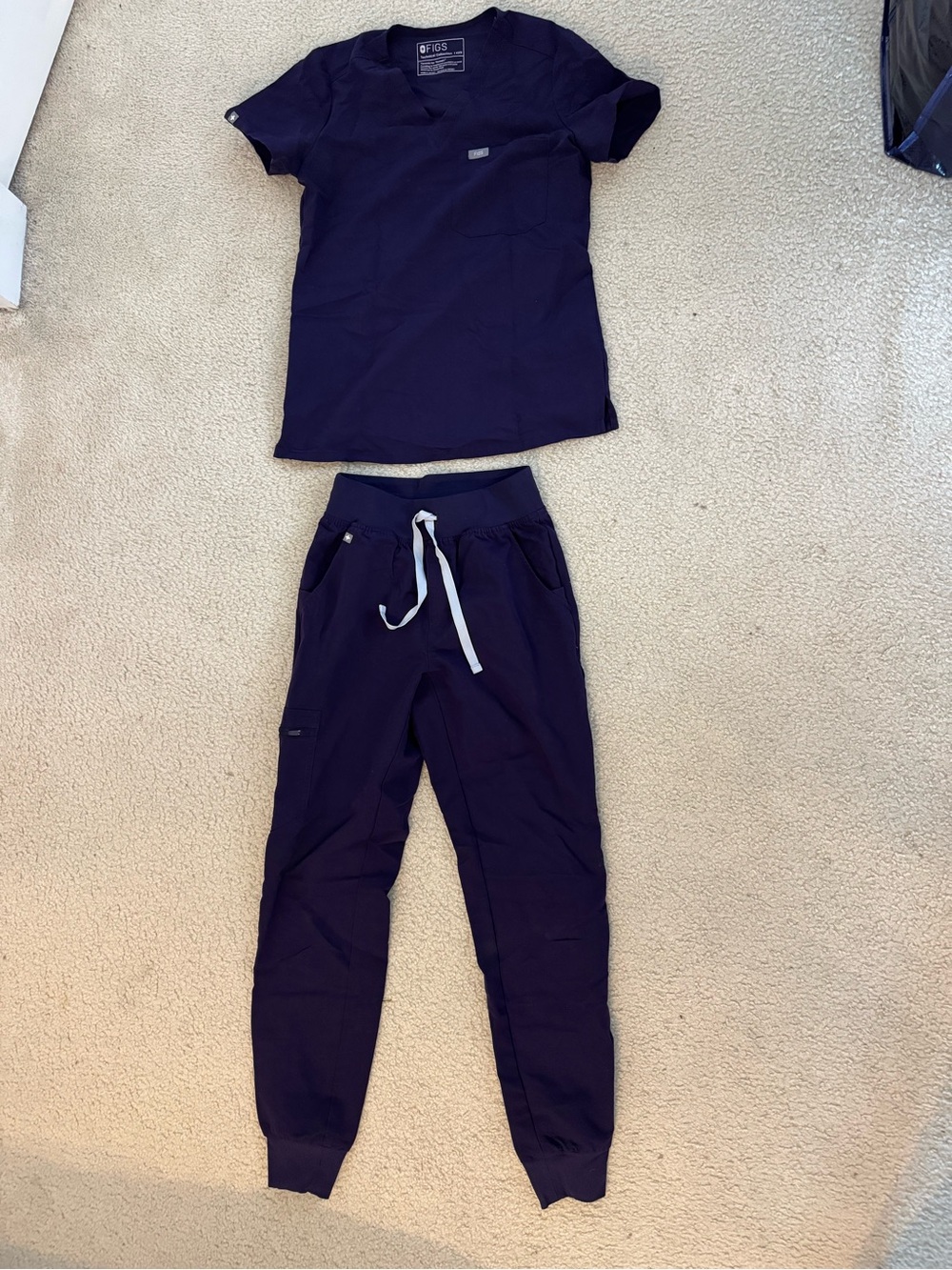Figs Scrubs in Dark Purple